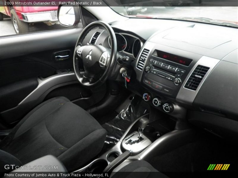 Rally Red Metallic / Black 2009 Mitsubishi Outlander ES