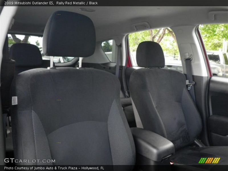 Rally Red Metallic / Black 2009 Mitsubishi Outlander ES