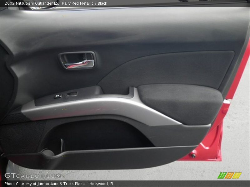 Rally Red Metallic / Black 2009 Mitsubishi Outlander ES