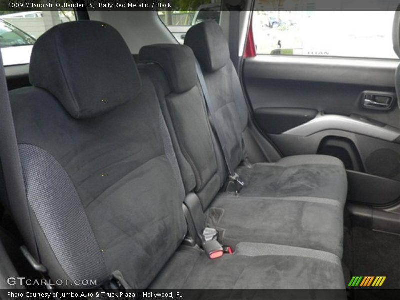 Rally Red Metallic / Black 2009 Mitsubishi Outlander ES