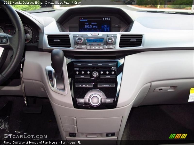 Crystal Black Pearl / Gray 2012 Honda Odyssey EX-L