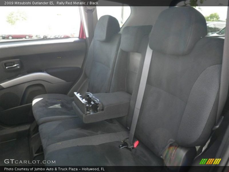 Rally Red Metallic / Black 2009 Mitsubishi Outlander ES