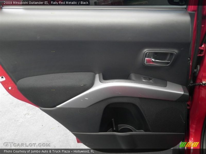 Rally Red Metallic / Black 2009 Mitsubishi Outlander ES