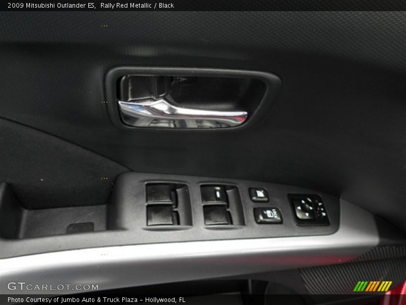 Rally Red Metallic / Black 2009 Mitsubishi Outlander ES