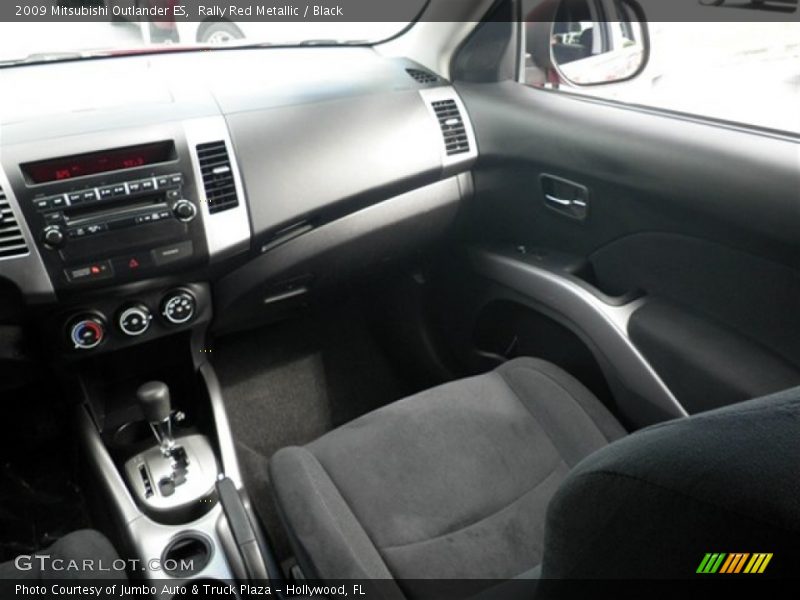Rally Red Metallic / Black 2009 Mitsubishi Outlander ES
