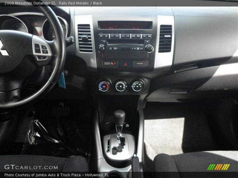 Rally Red Metallic / Black 2009 Mitsubishi Outlander ES