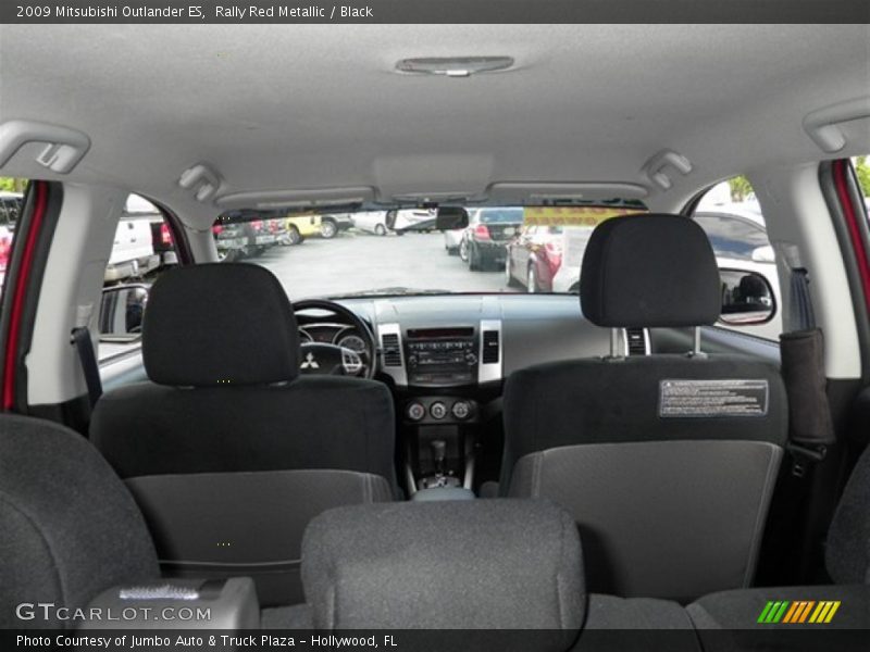 Rally Red Metallic / Black 2009 Mitsubishi Outlander ES