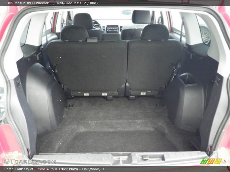 Rally Red Metallic / Black 2009 Mitsubishi Outlander ES