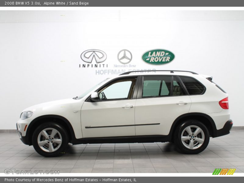 Alpine White / Sand Beige 2008 BMW X5 3.0si