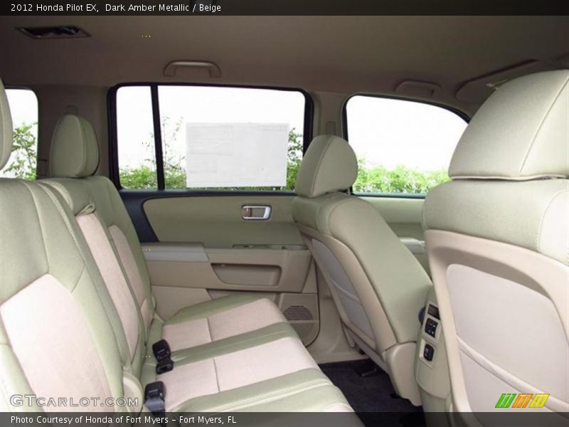 Dark Amber Metallic / Beige 2012 Honda Pilot EX
