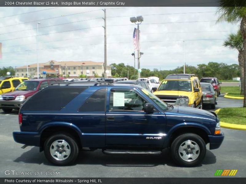 Indigo Blue Metallic / Graphite Gray 2004 Chevrolet Blazer LS 4x4