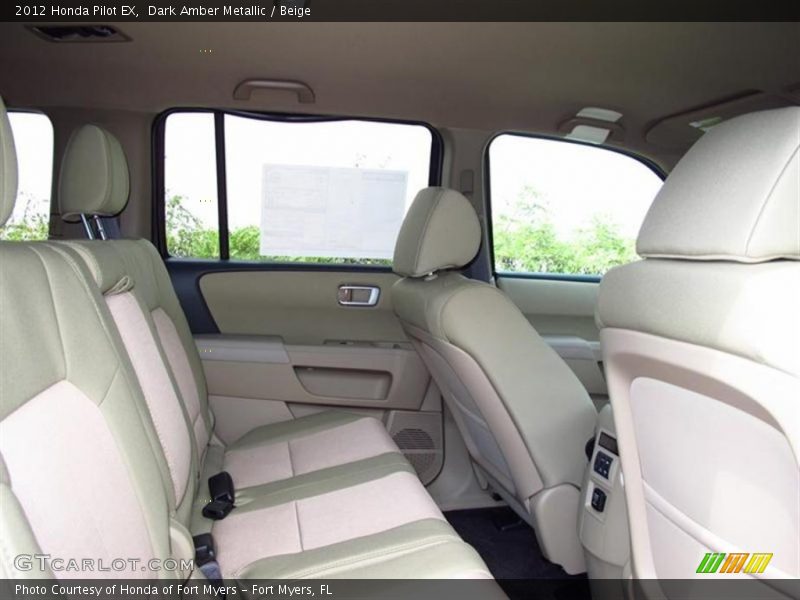 Dark Amber Metallic / Beige 2012 Honda Pilot EX