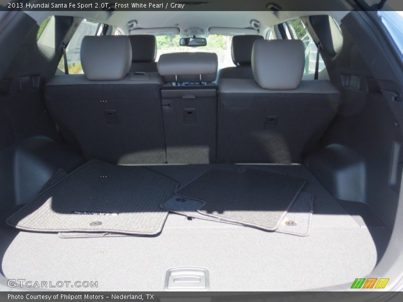 Frost White Pearl / Gray 2013 Hyundai Santa Fe Sport 2.0T