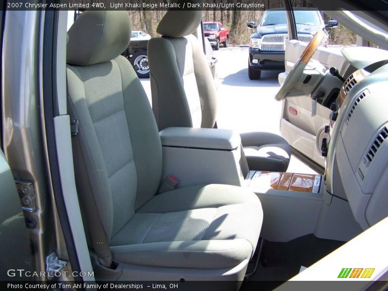 Light Khaki Beige Metallic / Dark Khaki/Light Graystone 2007 Chrysler Aspen Limited 4WD