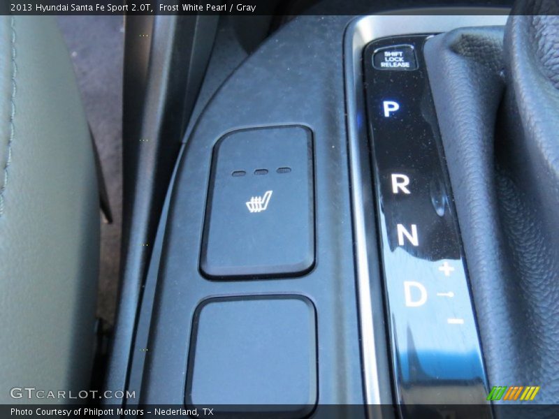Frost White Pearl / Gray 2013 Hyundai Santa Fe Sport 2.0T