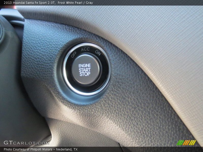 Frost White Pearl / Gray 2013 Hyundai Santa Fe Sport 2.0T