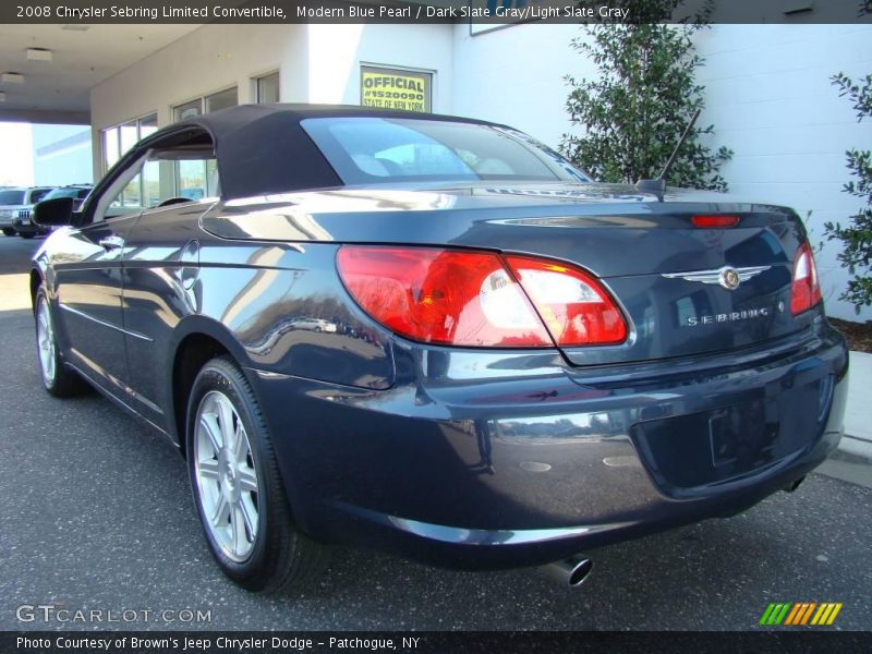 Modern Blue Pearl / Dark Slate Gray/Light Slate Gray 2008 Chrysler Sebring Limited Convertible