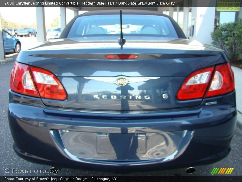 Modern Blue Pearl / Dark Slate Gray/Light Slate Gray 2008 Chrysler Sebring Limited Convertible