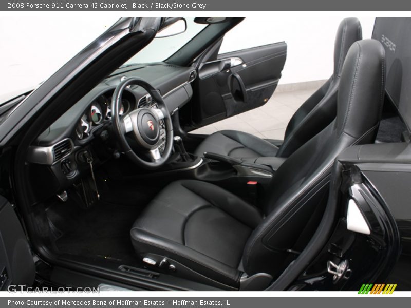  2008 911 Carrera 4S Cabriolet Black/Stone Grey Interior