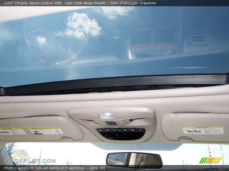 Light Khaki Beige Metallic / Dark Khaki/Light Graystone 2007 Chrysler Aspen Limited 4WD