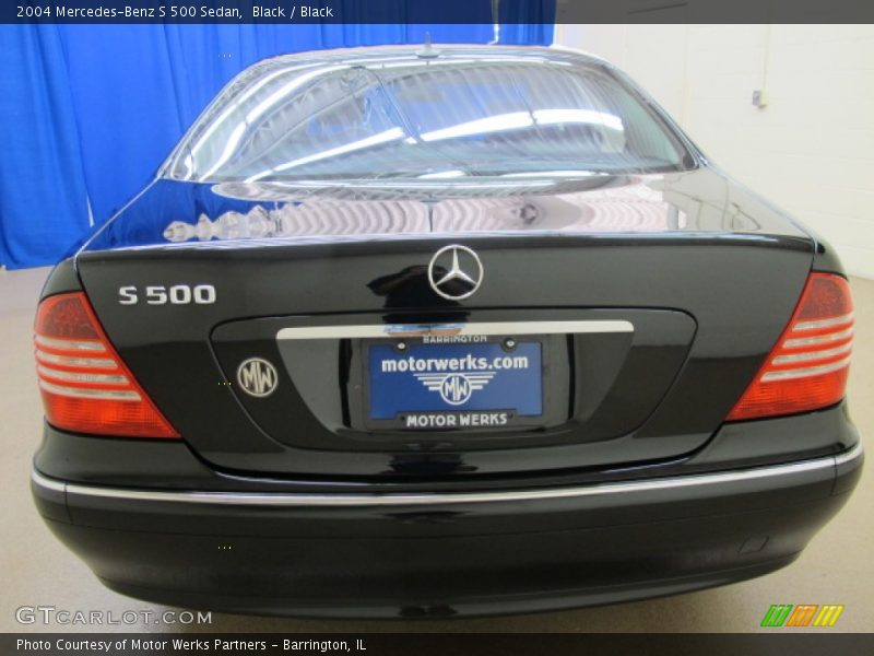 Black / Black 2004 Mercedes-Benz S 500 Sedan