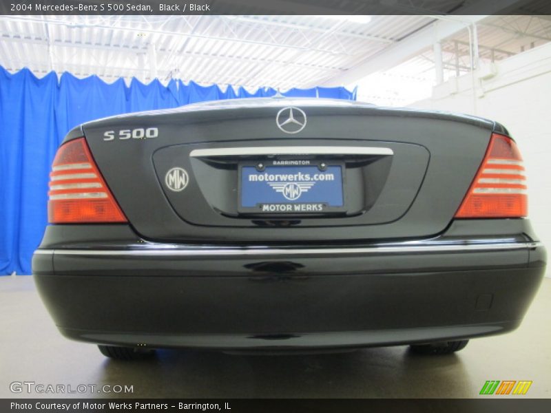 Black / Black 2004 Mercedes-Benz S 500 Sedan