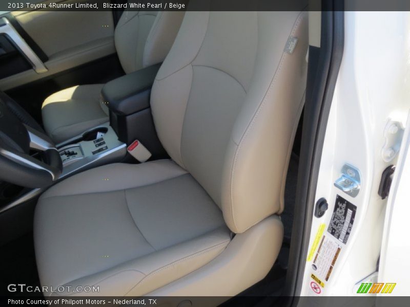 Blizzard White Pearl / Beige 2013 Toyota 4Runner Limited