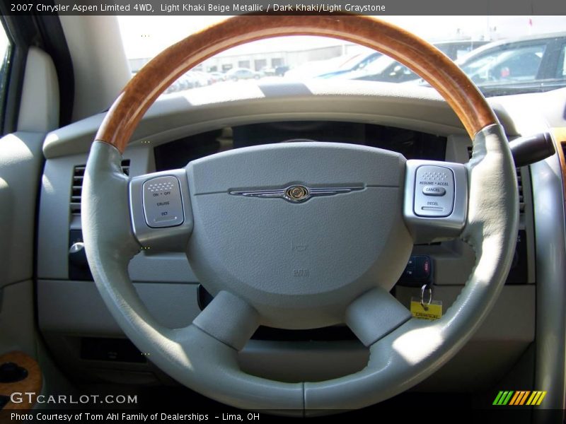 Light Khaki Beige Metallic / Dark Khaki/Light Graystone 2007 Chrysler Aspen Limited 4WD
