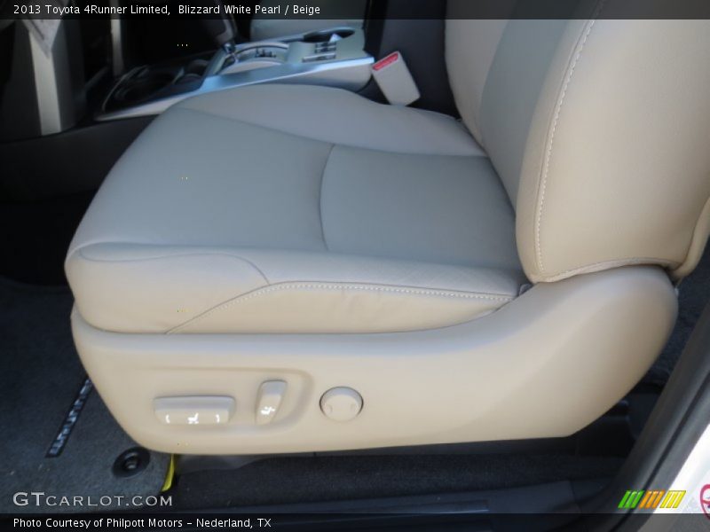 Blizzard White Pearl / Beige 2013 Toyota 4Runner Limited
