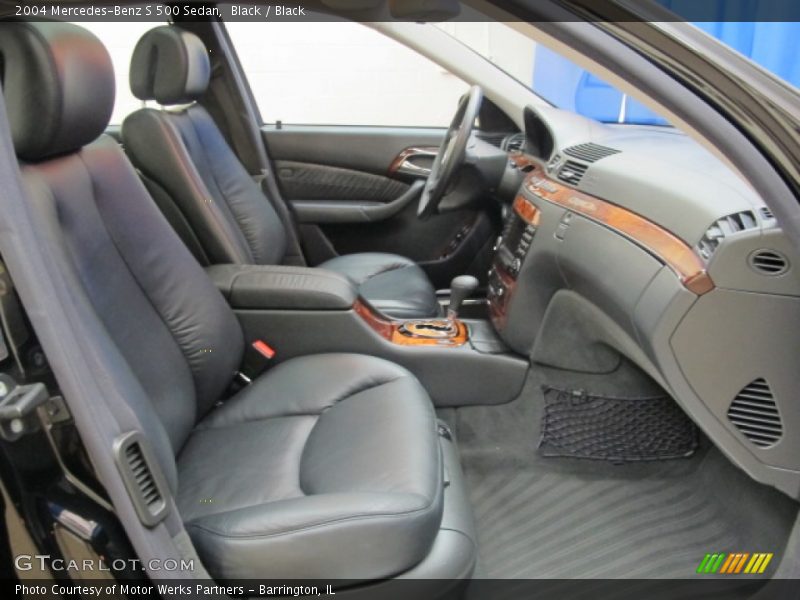 Black / Black 2004 Mercedes-Benz S 500 Sedan