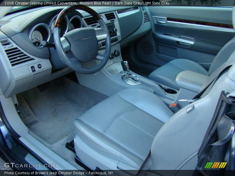 Modern Blue Pearl / Dark Slate Gray/Light Slate Gray 2008 Chrysler Sebring Limited Convertible