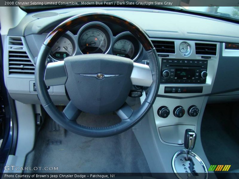Modern Blue Pearl / Dark Slate Gray/Light Slate Gray 2008 Chrysler Sebring Limited Convertible