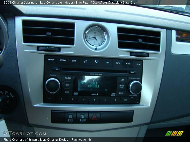 Modern Blue Pearl / Dark Slate Gray/Light Slate Gray 2008 Chrysler Sebring Limited Convertible