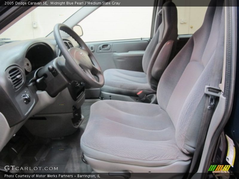 Midnight Blue Pearl / Medium Slate Gray 2005 Dodge Caravan SE