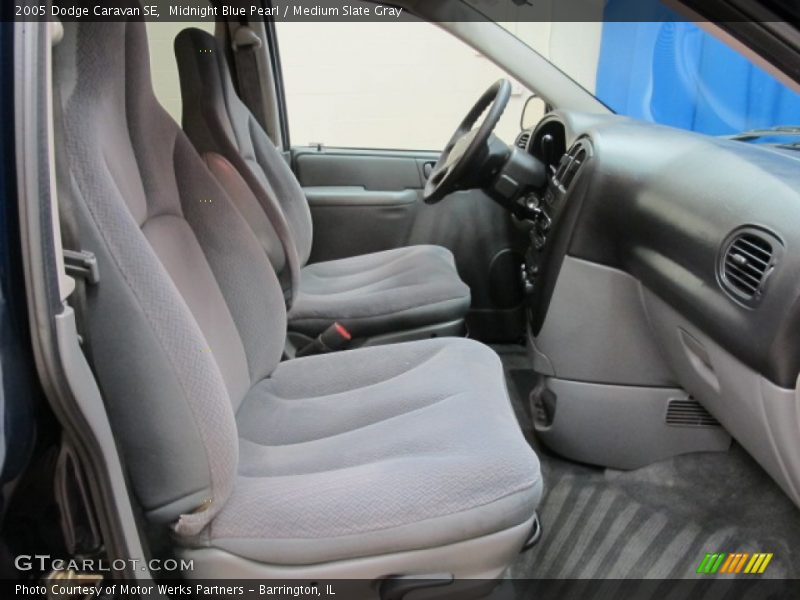 Midnight Blue Pearl / Medium Slate Gray 2005 Dodge Caravan SE
