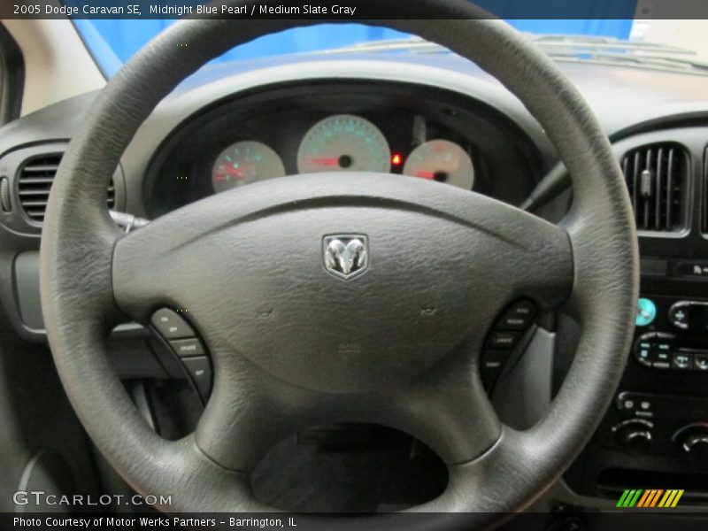 Midnight Blue Pearl / Medium Slate Gray 2005 Dodge Caravan SE
