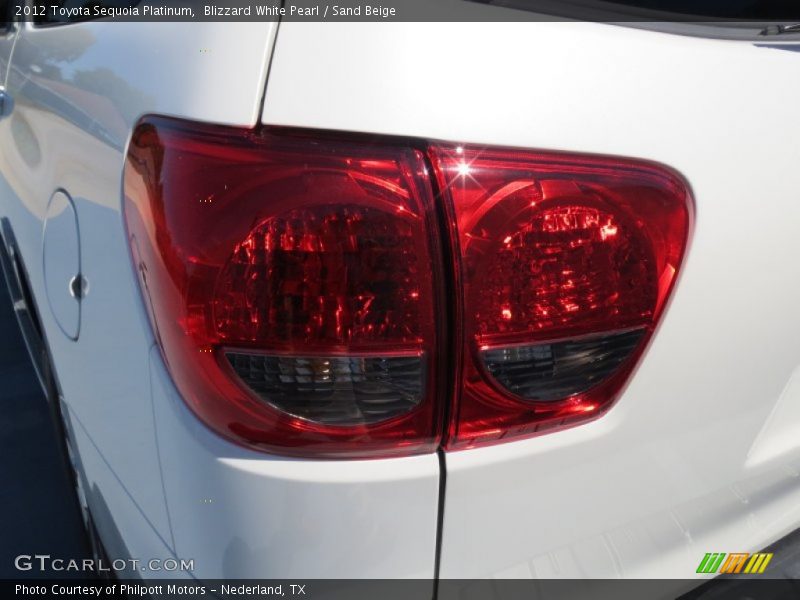 Blizzard White Pearl / Sand Beige 2012 Toyota Sequoia Platinum