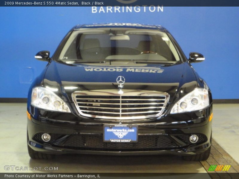 Black / Black 2009 Mercedes-Benz S 550 4Matic Sedan