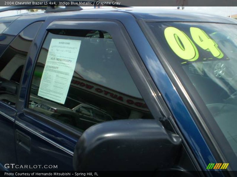 Indigo Blue Metallic / Graphite Gray 2004 Chevrolet Blazer LS 4x4