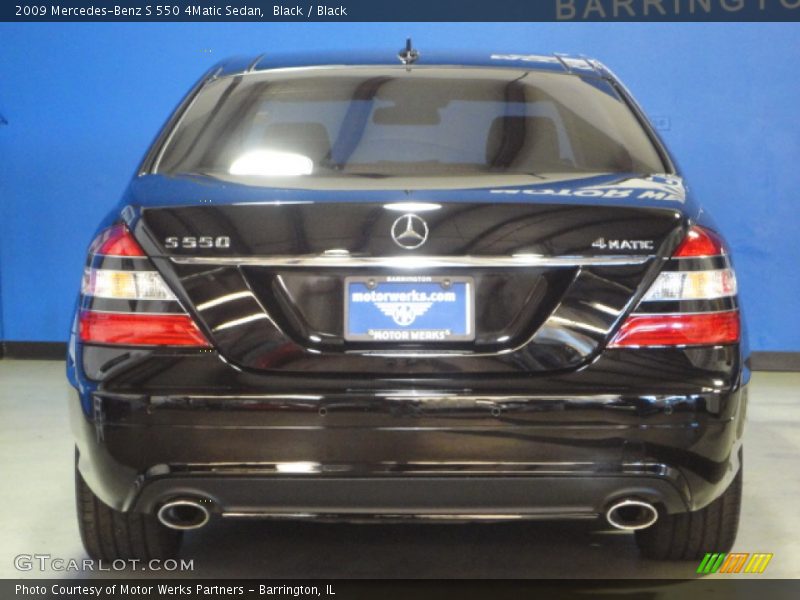 Black / Black 2009 Mercedes-Benz S 550 4Matic Sedan