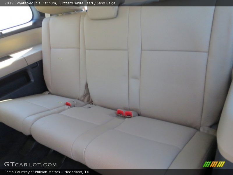 Blizzard White Pearl / Sand Beige 2012 Toyota Sequoia Platinum