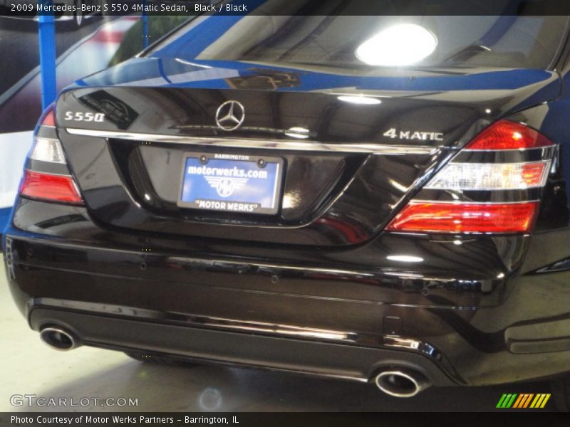 Black / Black 2009 Mercedes-Benz S 550 4Matic Sedan