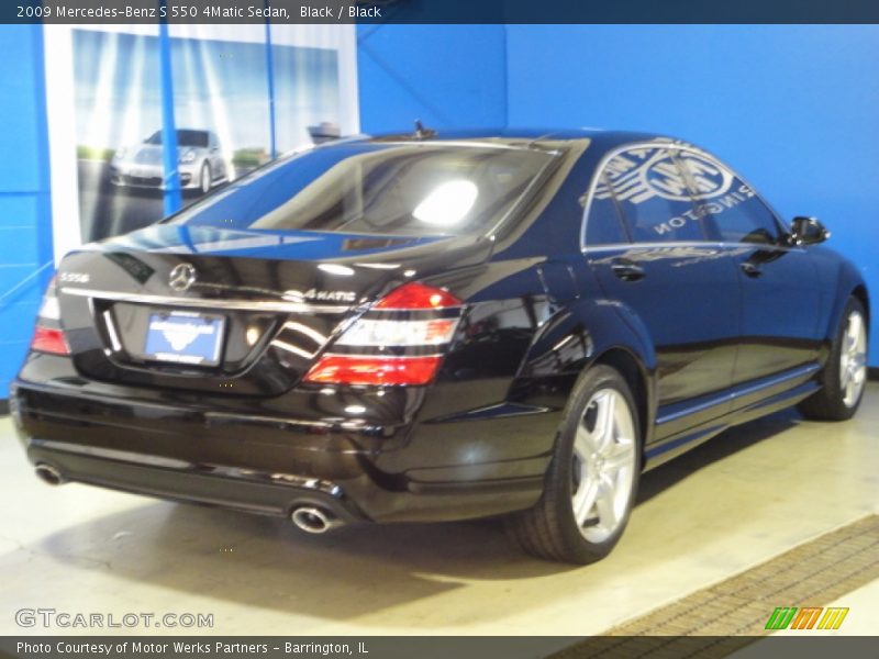 Black / Black 2009 Mercedes-Benz S 550 4Matic Sedan