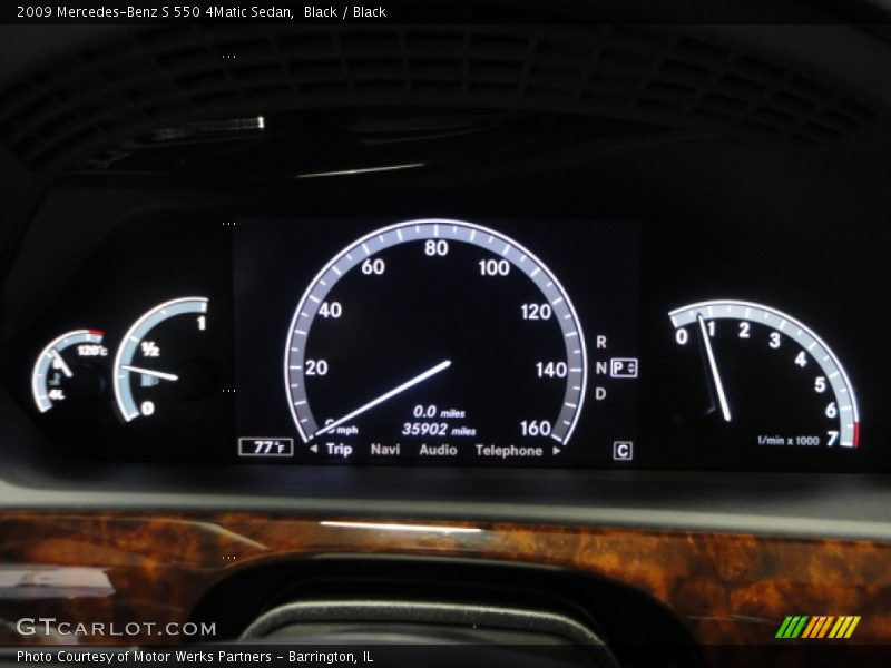 Black / Black 2009 Mercedes-Benz S 550 4Matic Sedan