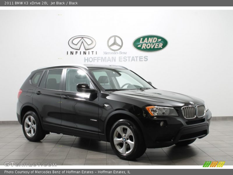 Jet Black / Black 2011 BMW X3 xDrive 28i