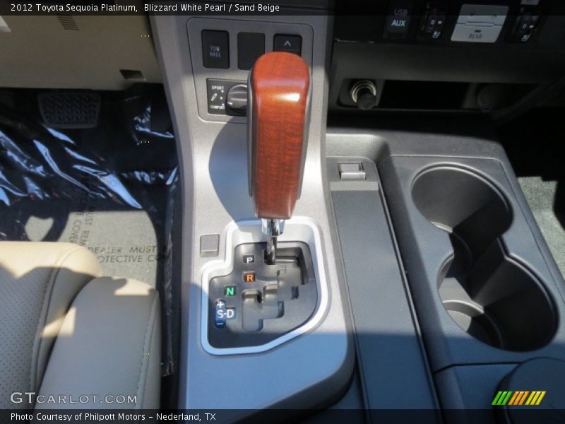 Blizzard White Pearl / Sand Beige 2012 Toyota Sequoia Platinum
