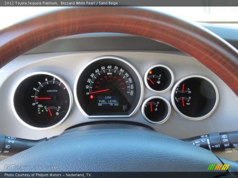 Blizzard White Pearl / Sand Beige 2012 Toyota Sequoia Platinum