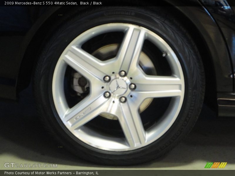 Black / Black 2009 Mercedes-Benz S 550 4Matic Sedan