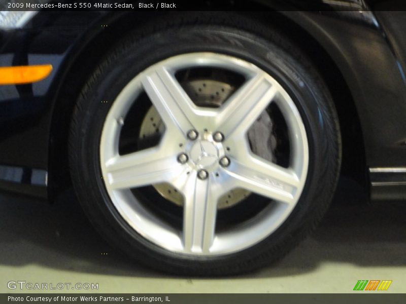 Black / Black 2009 Mercedes-Benz S 550 4Matic Sedan