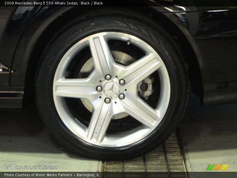 Black / Black 2009 Mercedes-Benz S 550 4Matic Sedan